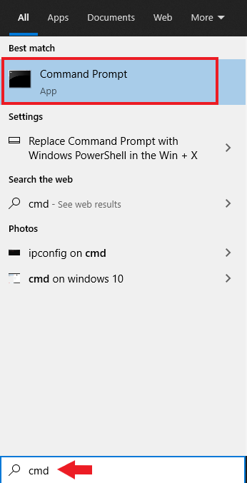 select command prompt